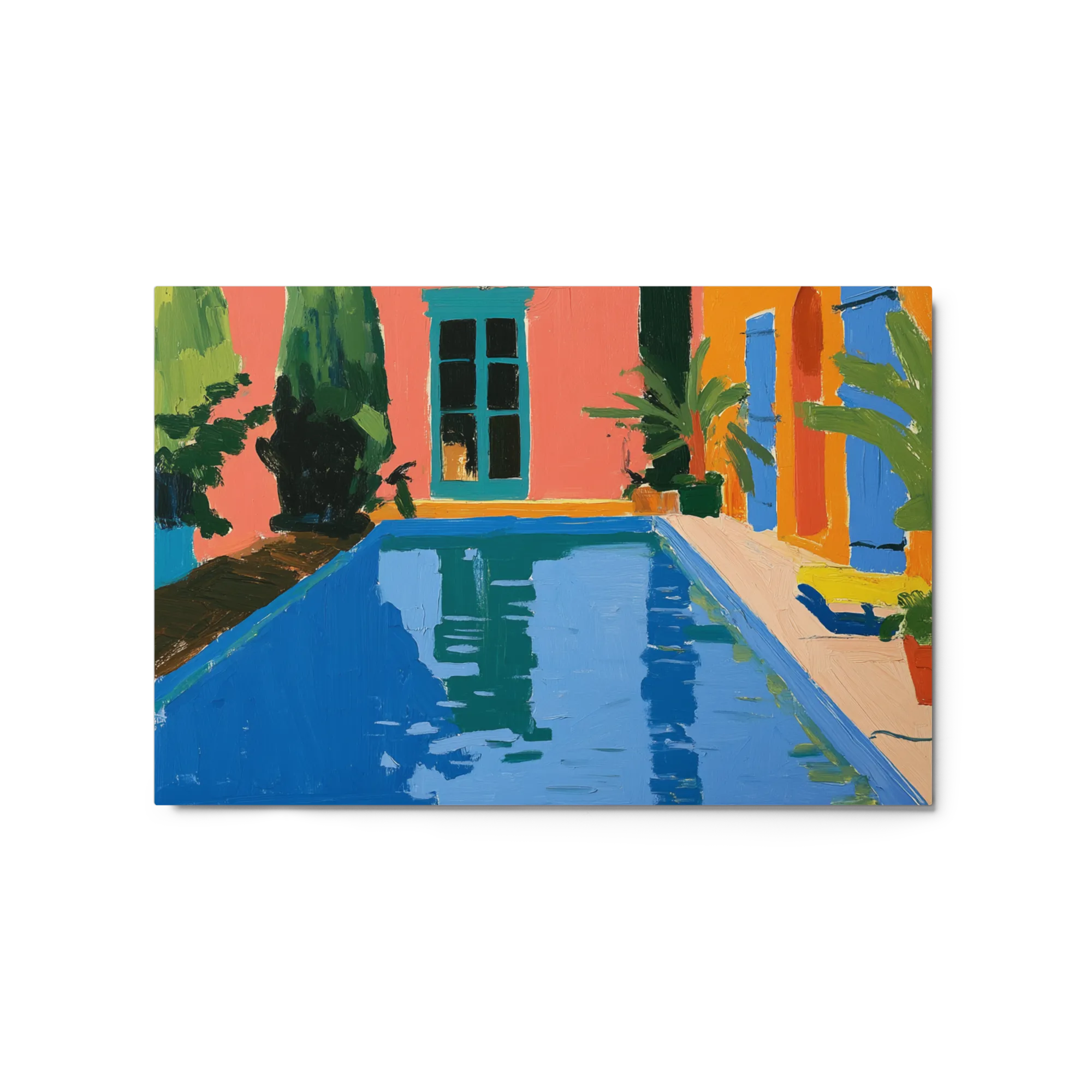Courtyard Pool Oasis 
 Canvas | 20″x 30″