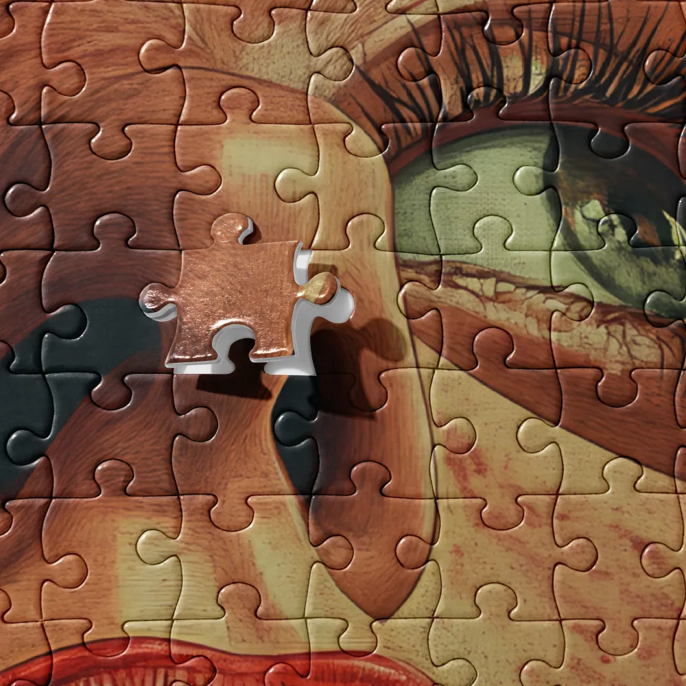 Intense Gaze Portrait 
 Jigsaw Puzzle