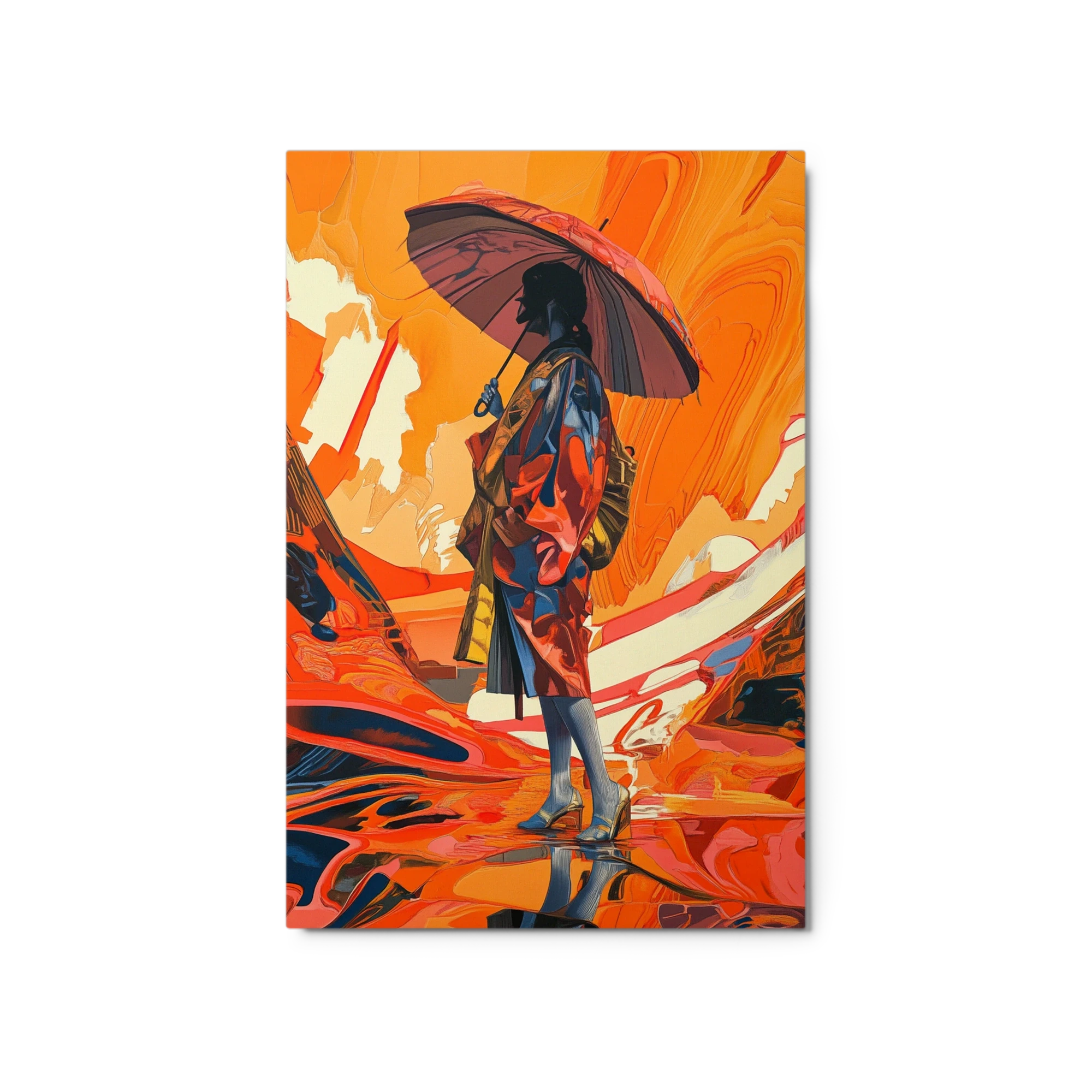 Woman in Kimono with Umbrella