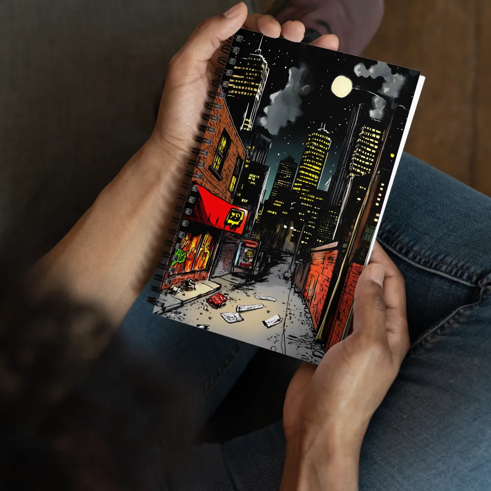 Nocturne Alleyway 
 Spiral Notebook | 140 pages