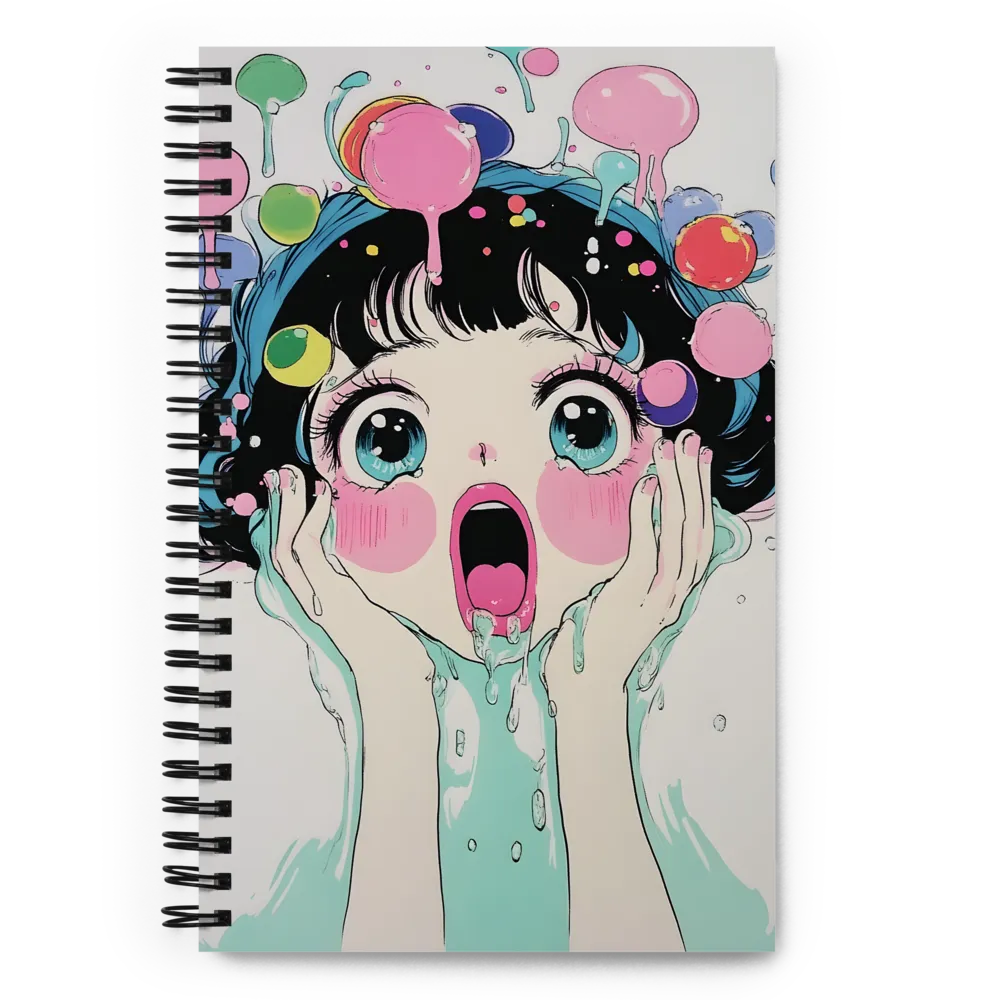 Screaming Anime Girl 
 Spiral Notebook | 140 pages