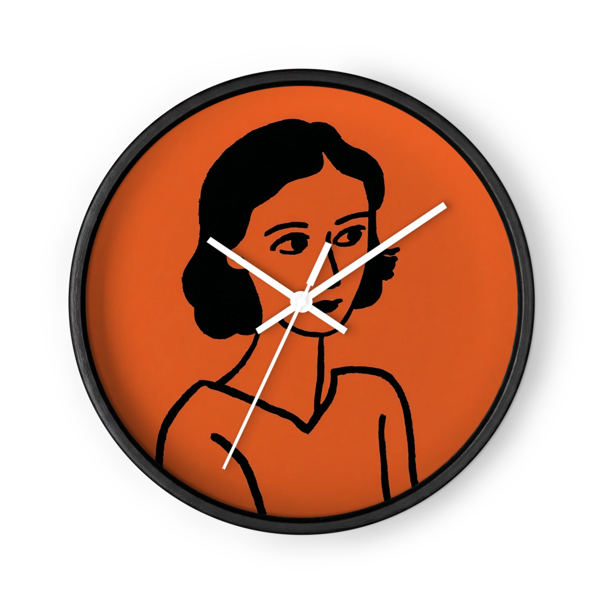 Portrait on Orange