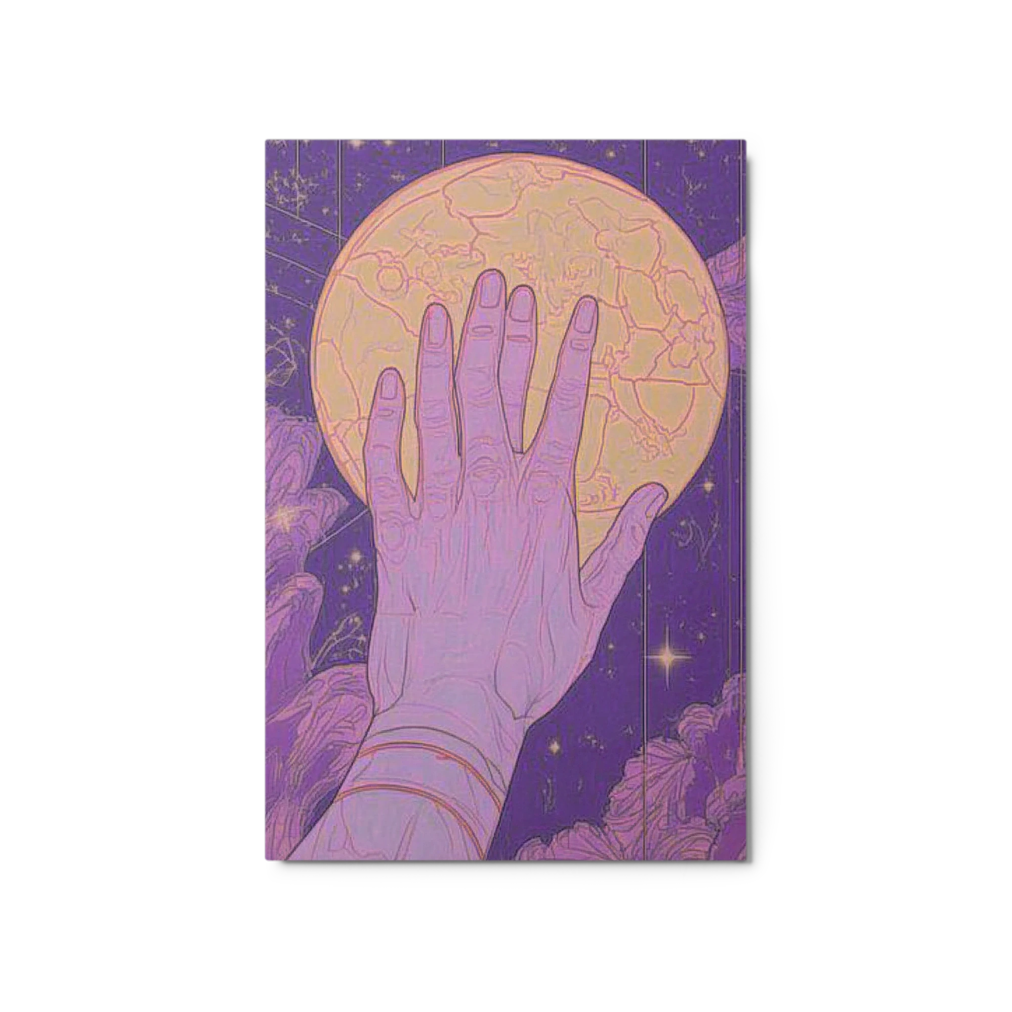Hand Reaching for Moon