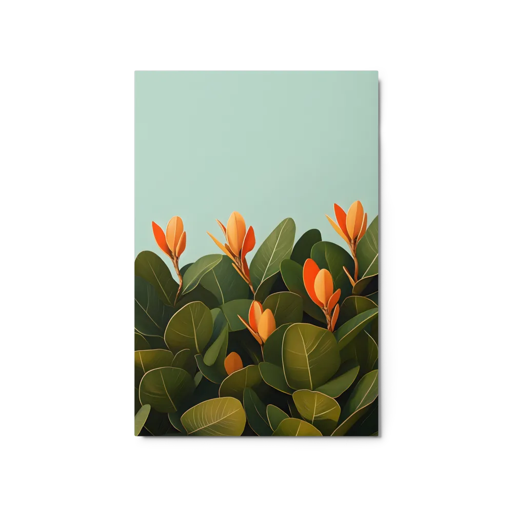 Verdant Growth 
 Canvas with White Frame