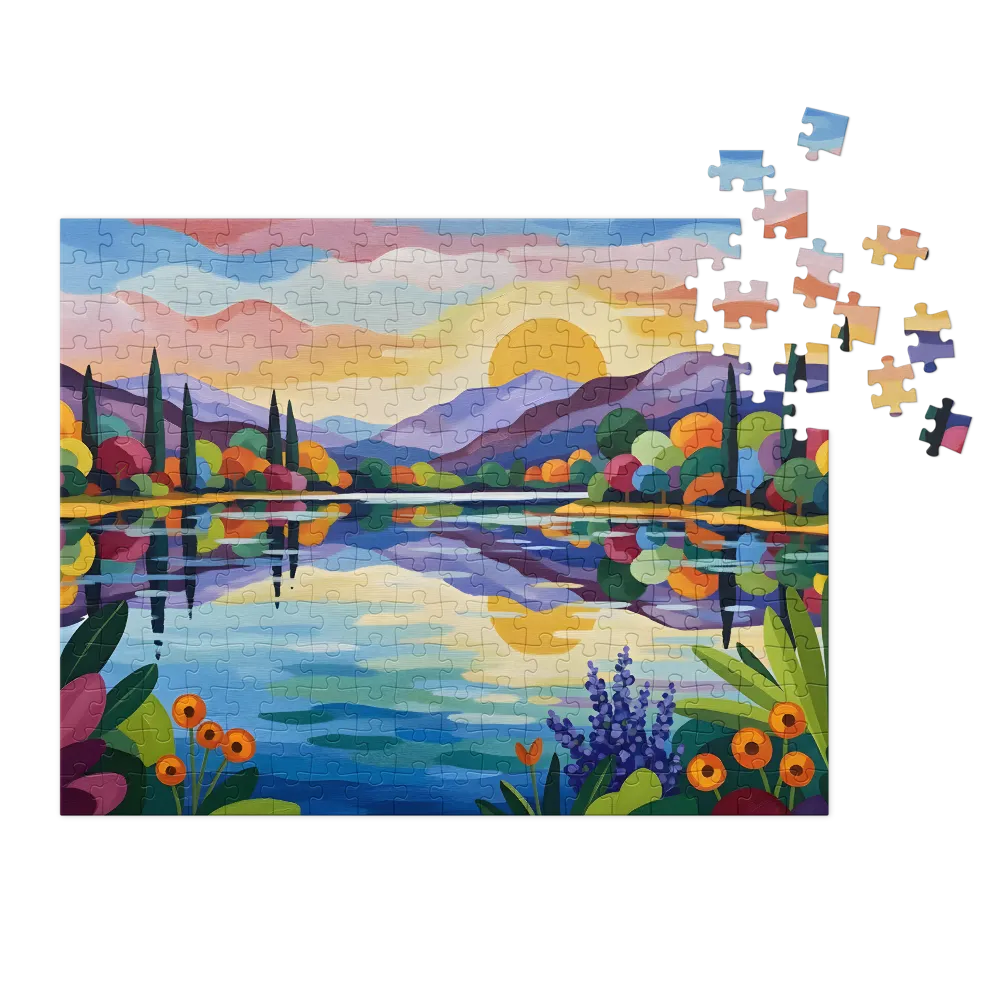 Vibrant Lakeside Serenity