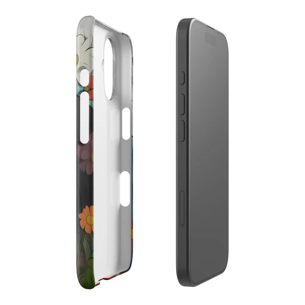 Curious Gaze Amidst Flora 
 iPhone 13 Mini | Snap Case