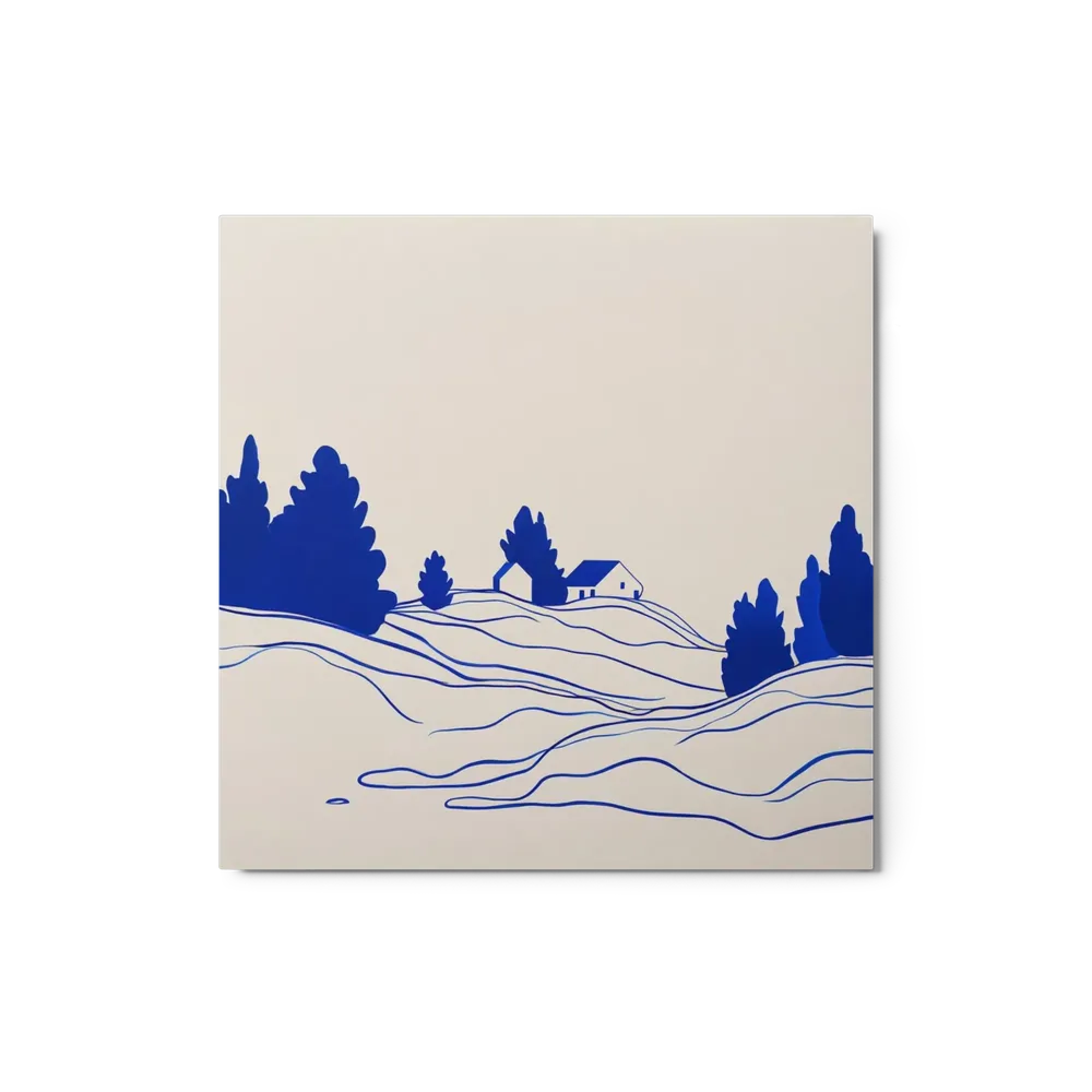 Blue Hills and Solitary Houses | Art Print