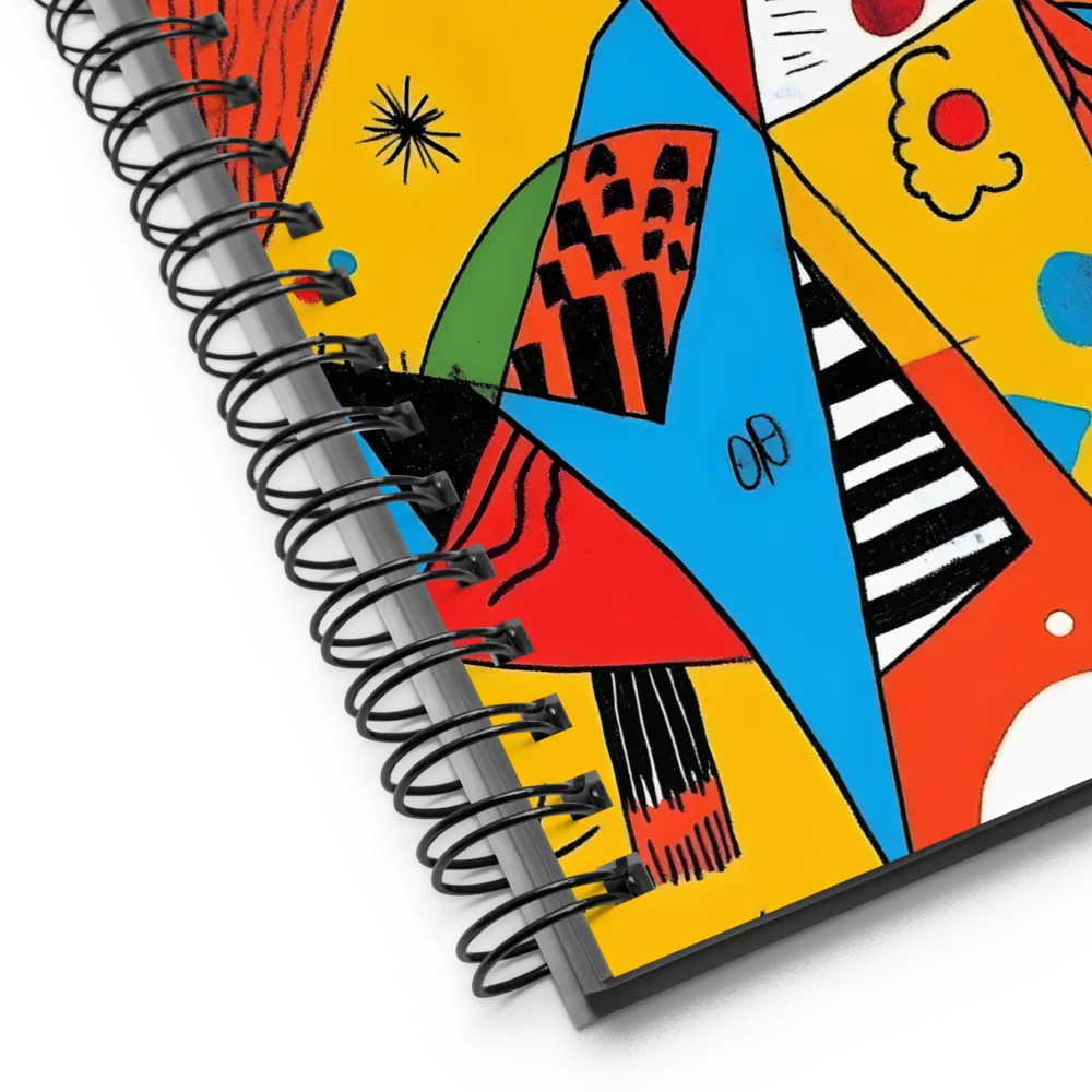 Vibrant Geometric Abstraction 
 Spiral Notebook | 140 pages