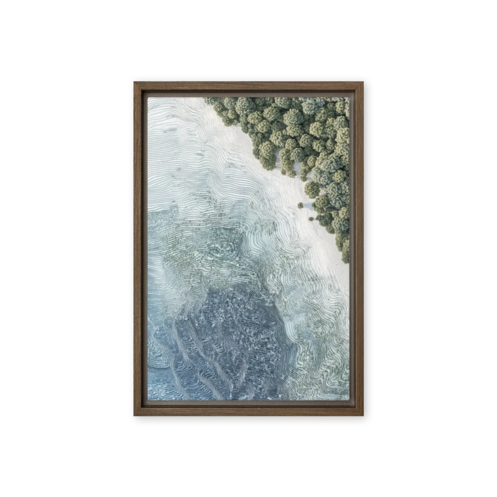 Abstract Landscape with Waves and Trees