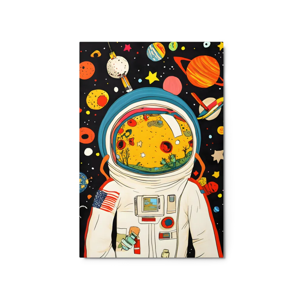 Astronaut's Cosmic Reflection 
 Canvas | 20″x 30″