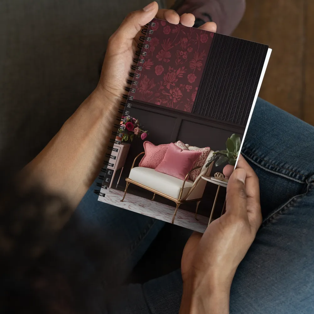 Cozy Floral Retreat 
 Spiral Notebook | 140 pages
