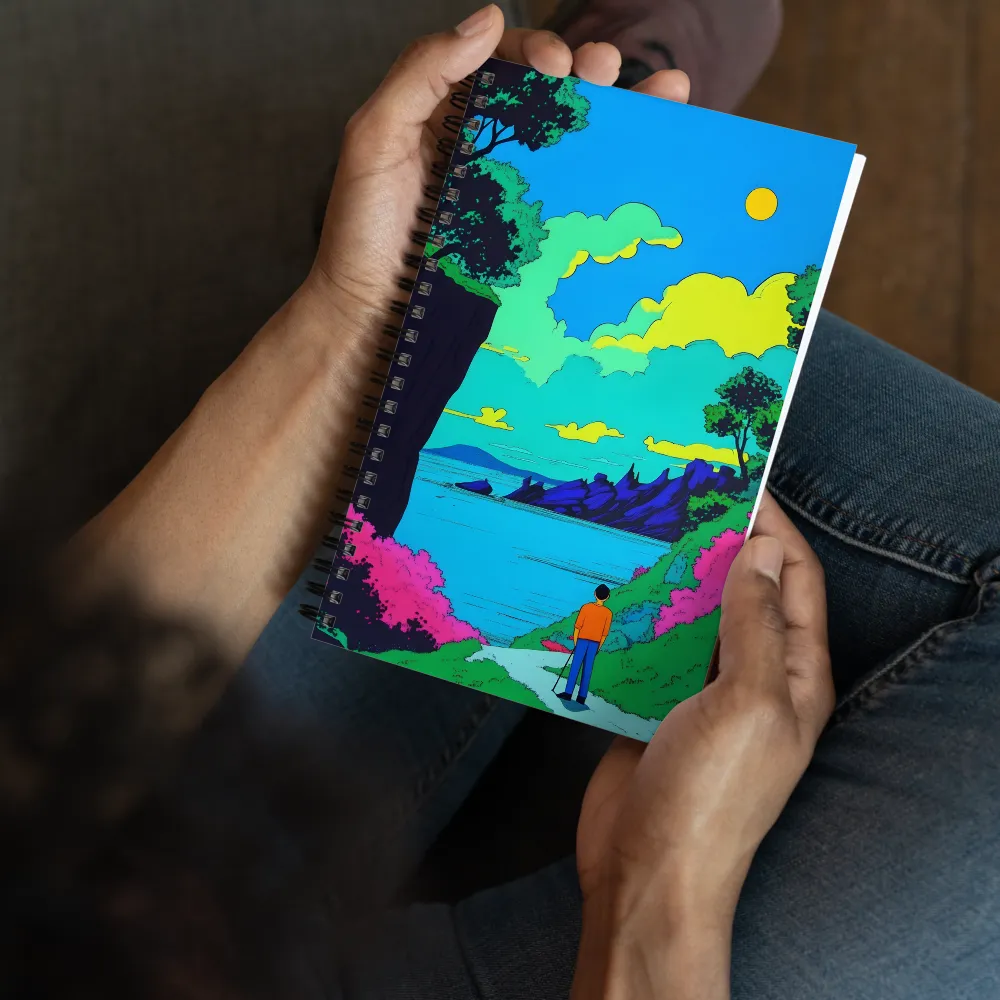 Neon Vista Journey 
 Spiral Notebook | 140 pages