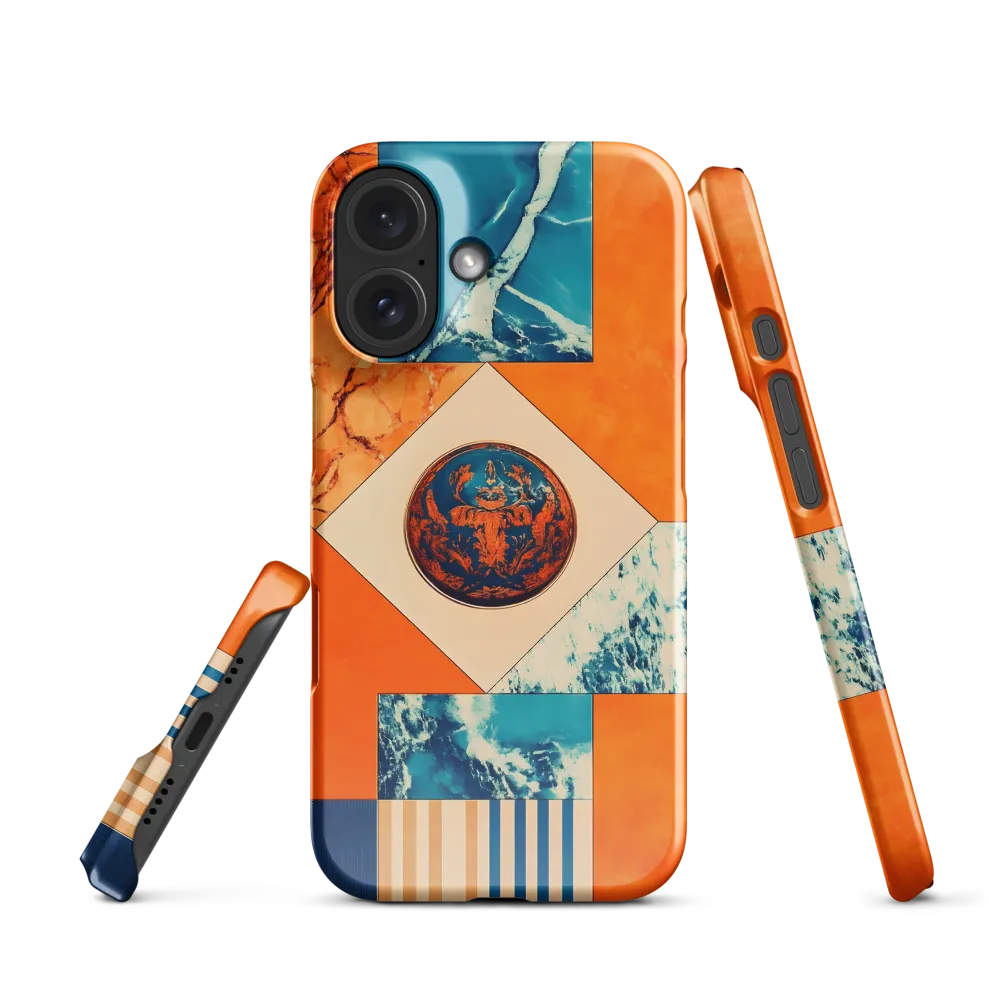 Contrasting Textures Collage 
 iPhone 12 Mini | Snap Case