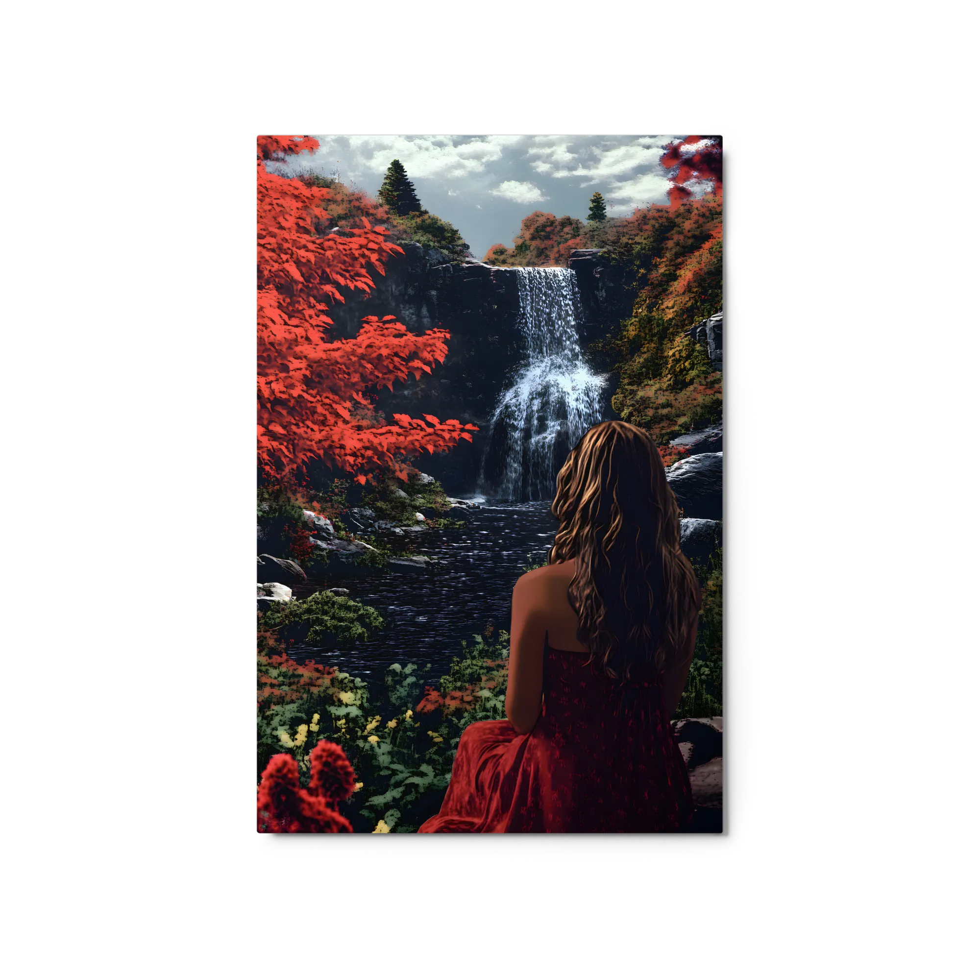 Autumn Waterfall Serenade