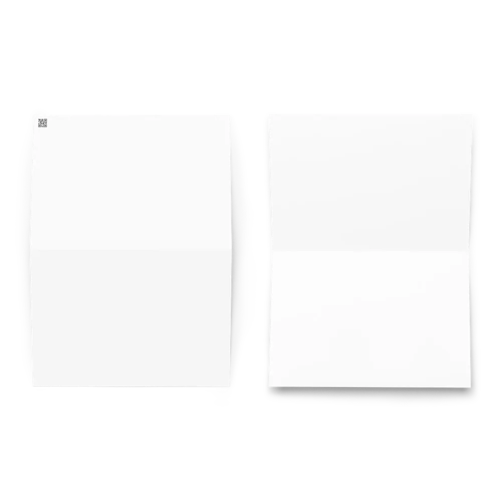 Black Field 
 Greeting Card | 5.83″×8.27″