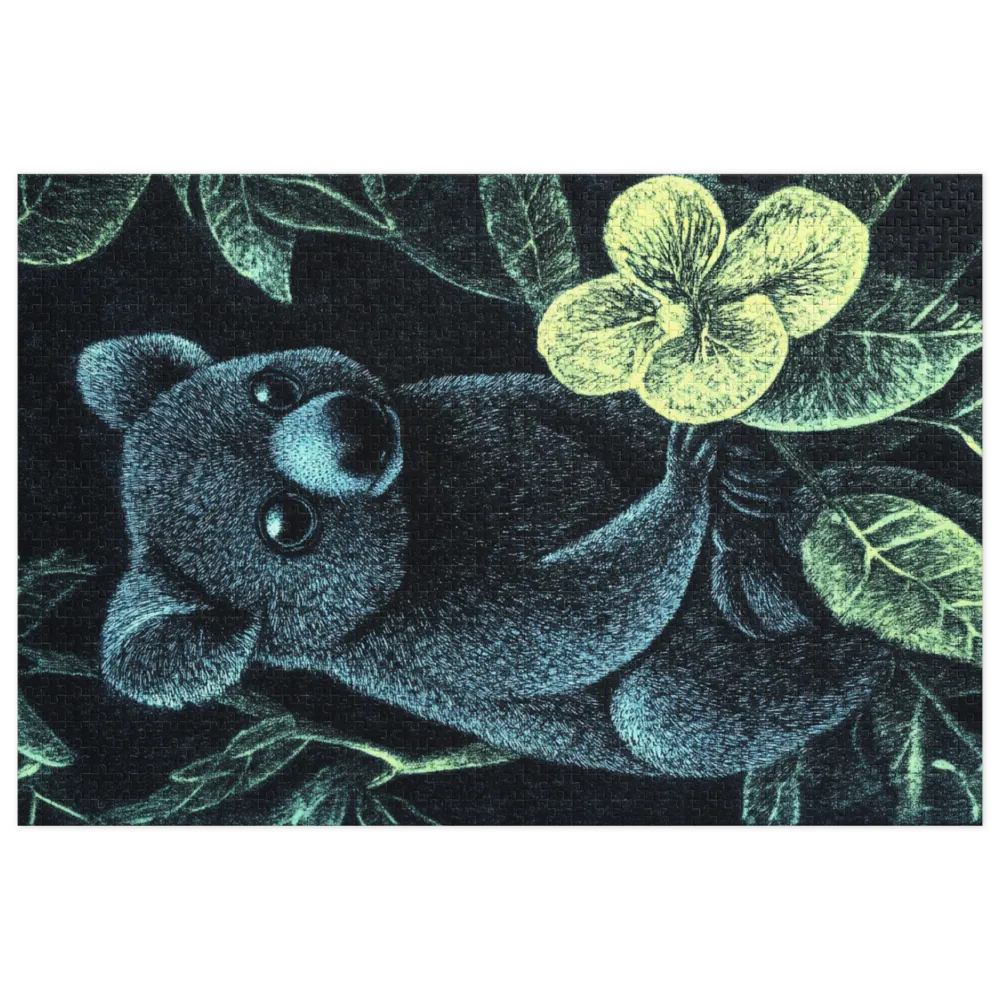 Koala Ink Illustration | Jigsaw Puzzle (252/520 pieces)