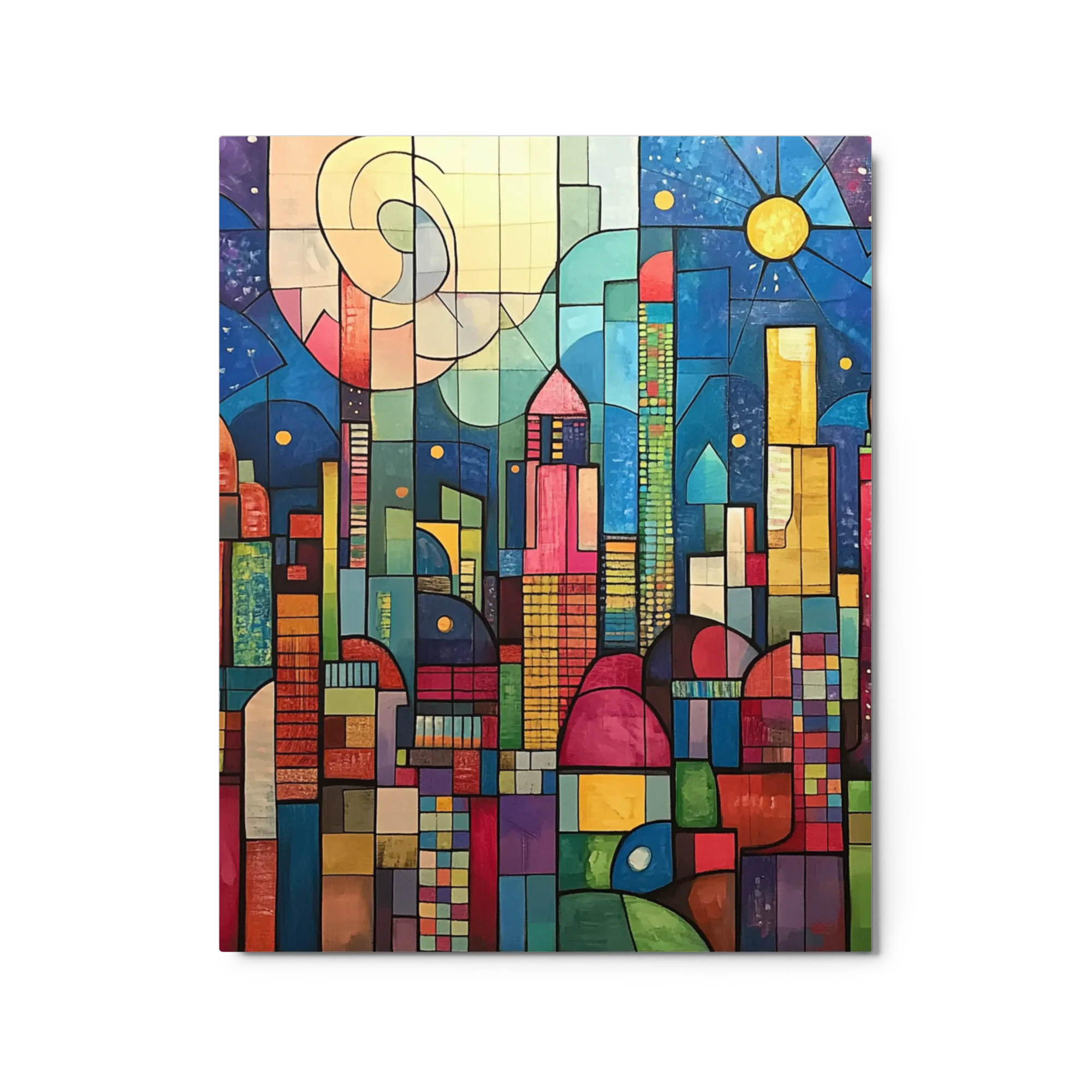 Vibrant Abstract Cityscape