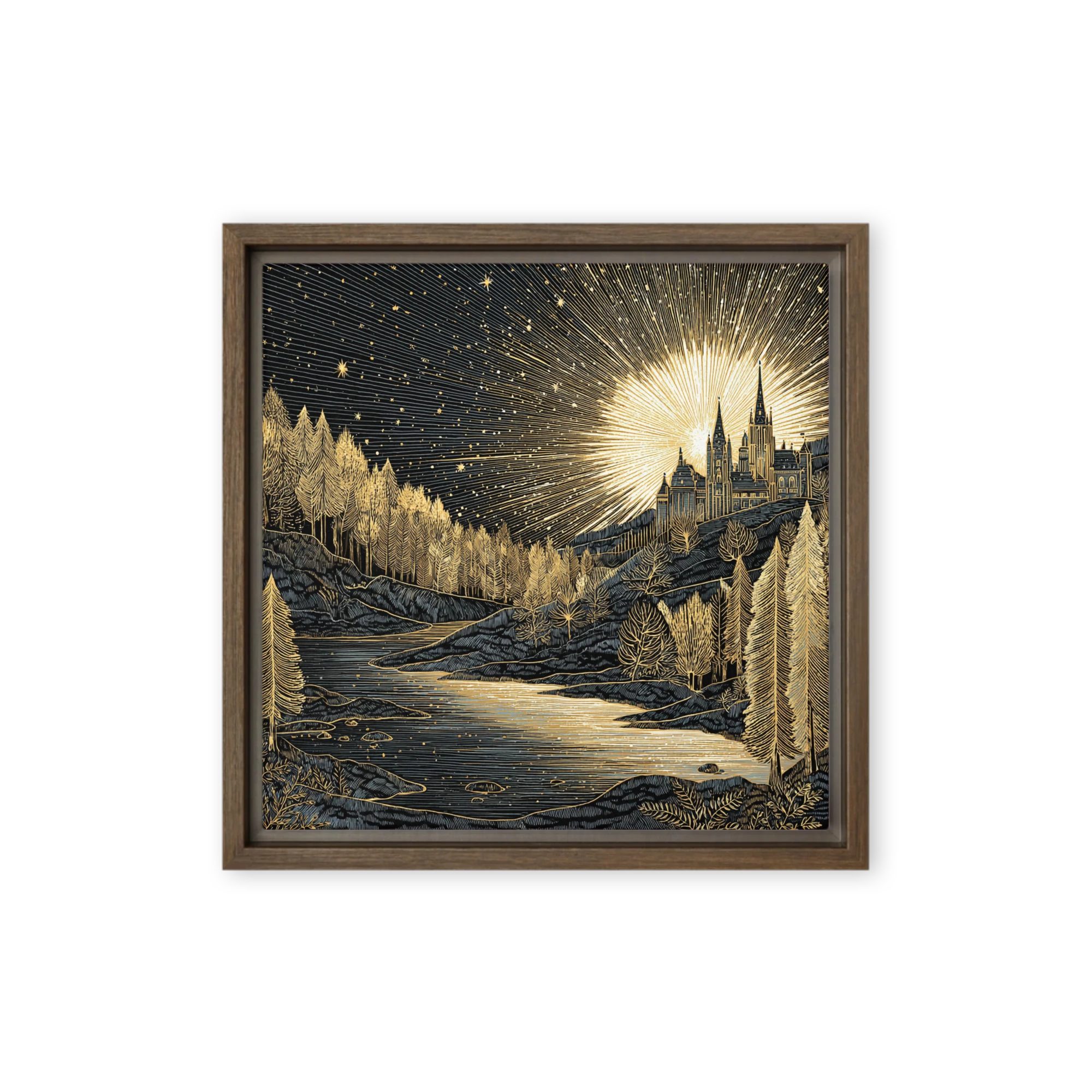 Gilded Castle at Dawn