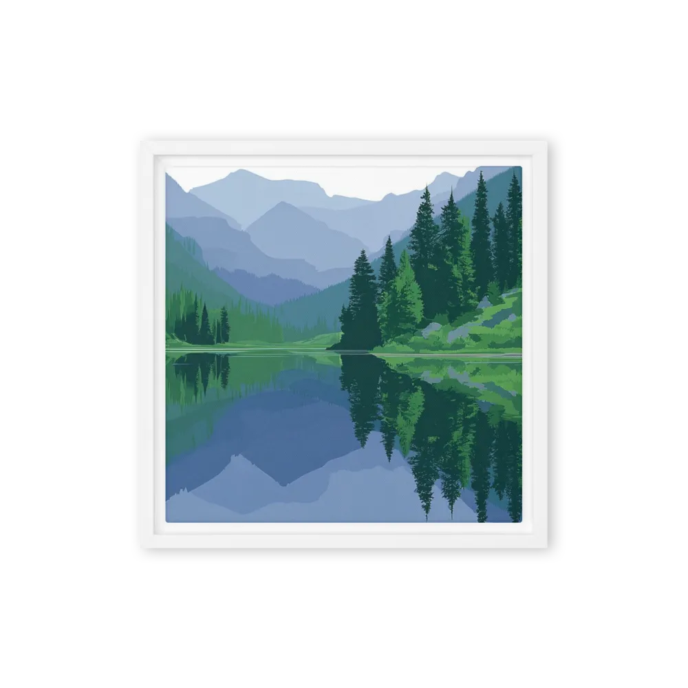 Silent Reflection 
 Canvas with Brown Frame