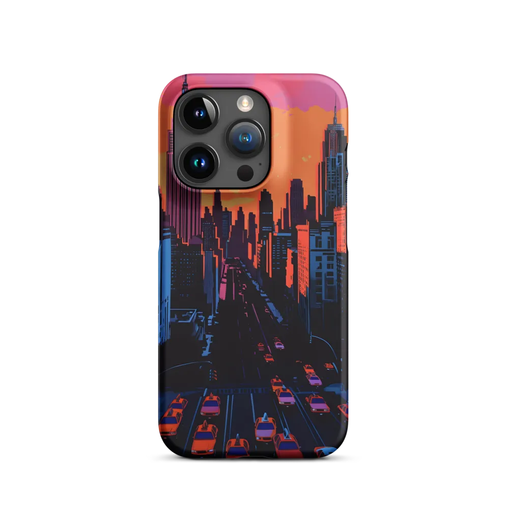 Vibrant Cityscape at Sunset | Phone Case