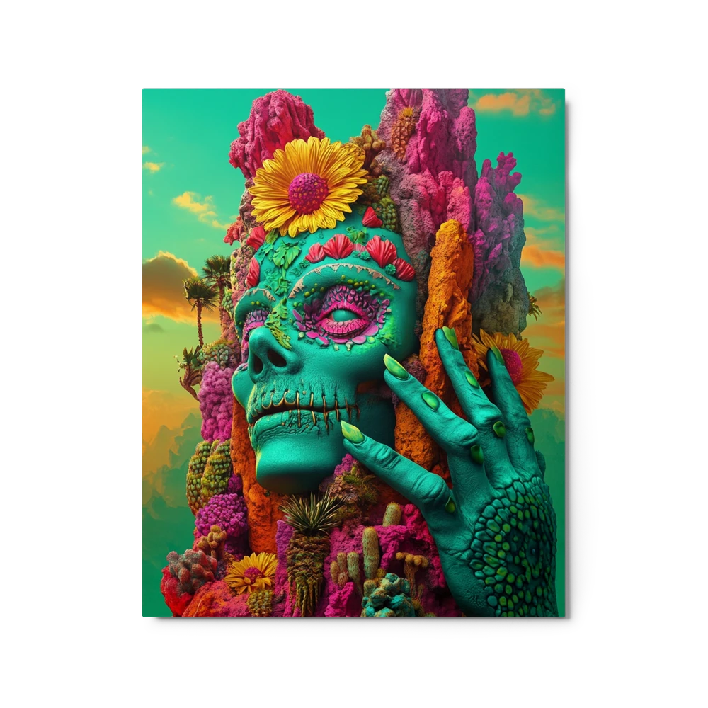 Coral Skull Bloom | Art Print