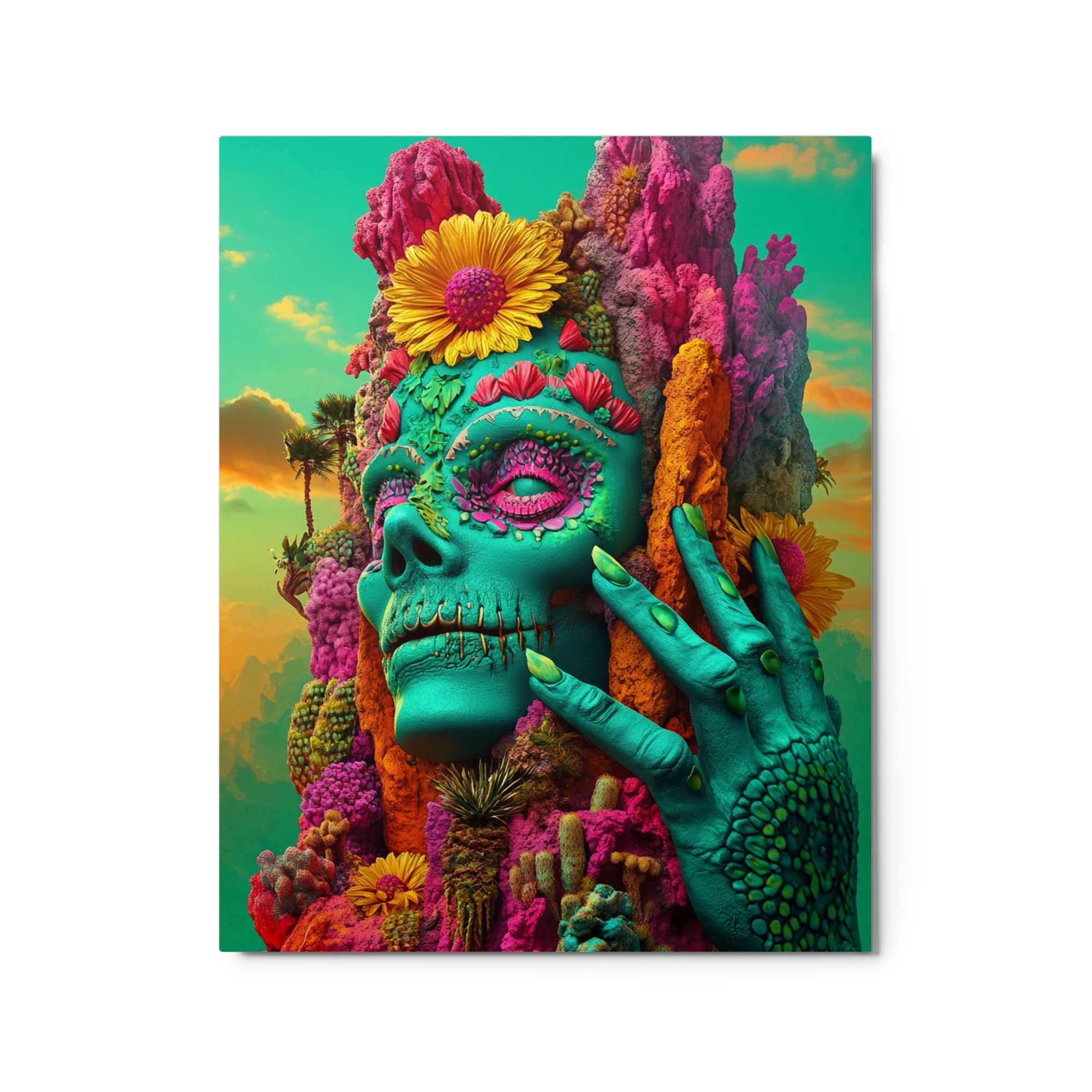 Coral Skull Bloom | Art Print
