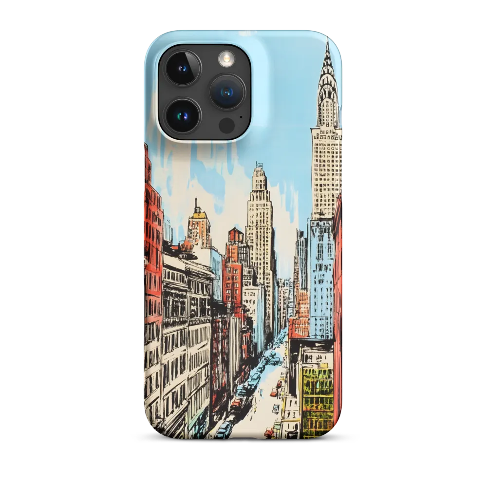 Cityscape with Skyscrapers | Phone Case