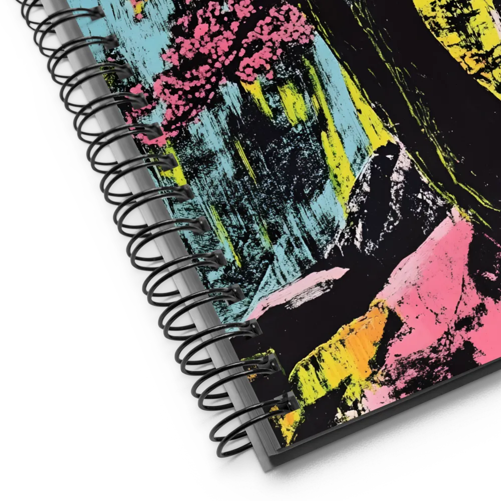Blossom in Neon Forest 
 Spiral Notebook | 140 pages
