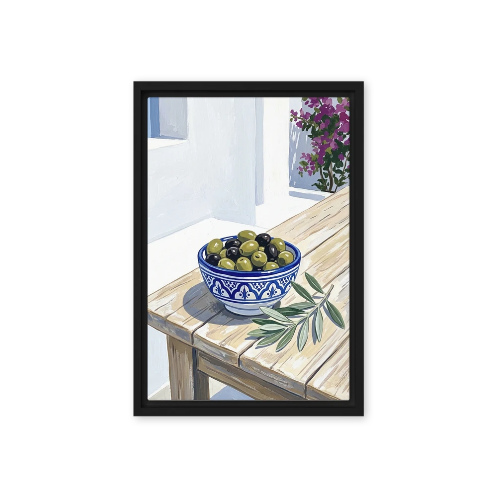 Sunlit Mediterranean Olives | Art Print