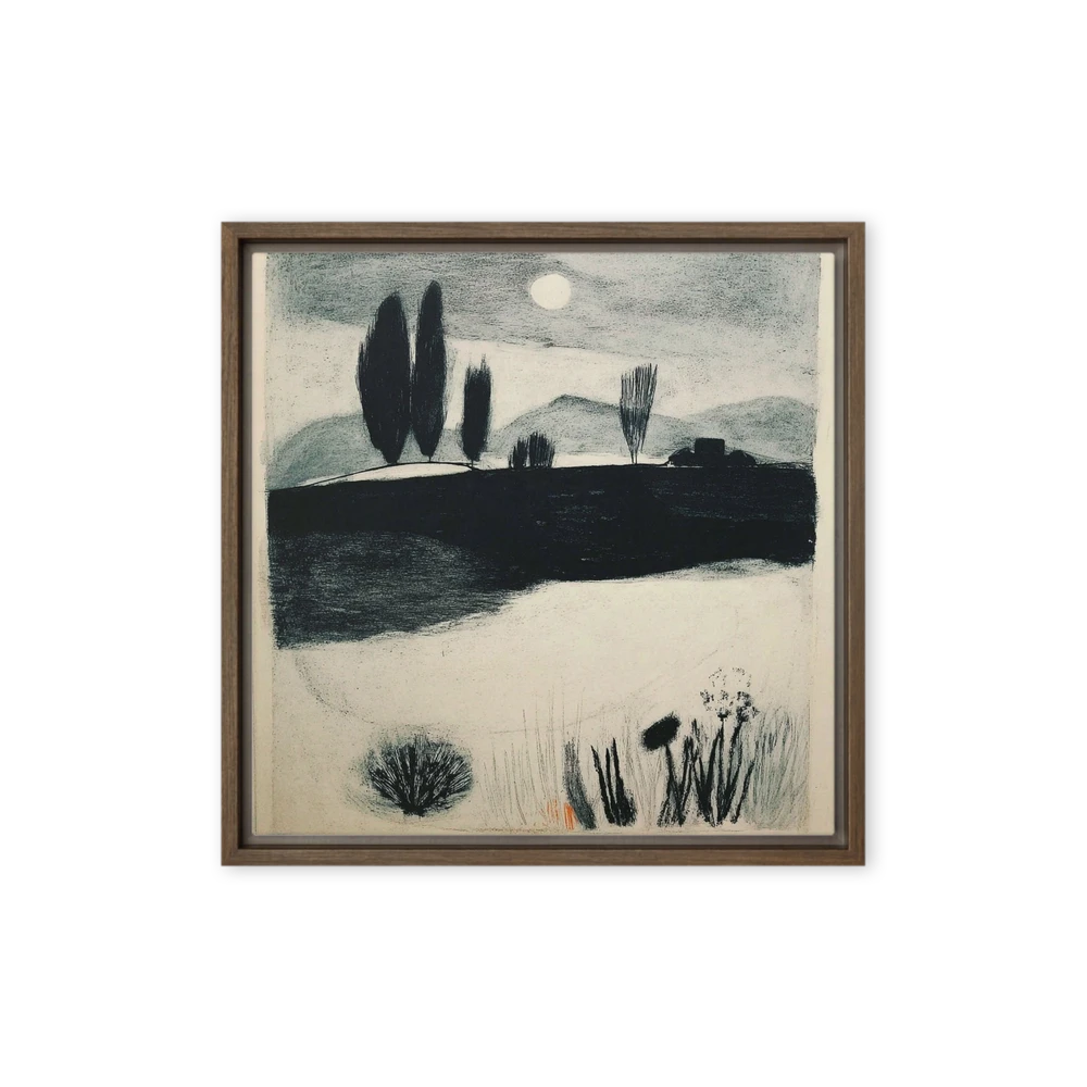 Full Moon Landscape | Art Print