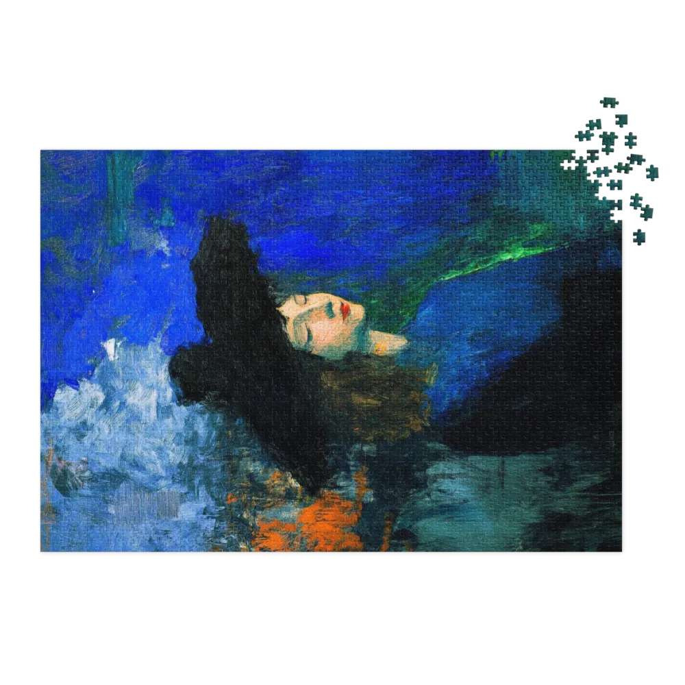 Portrait of a Woman in Blue | Jigsaw Puzzle (252/520 pieces)