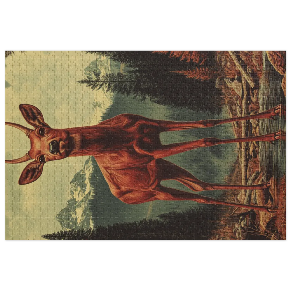 Surreal Deer Illustration | Jigsaw Puzzle (252/520 pieces)