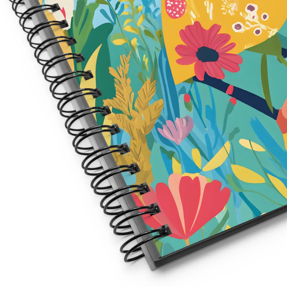Painter in the Garden 
 Spiral Notebook | 140 pages