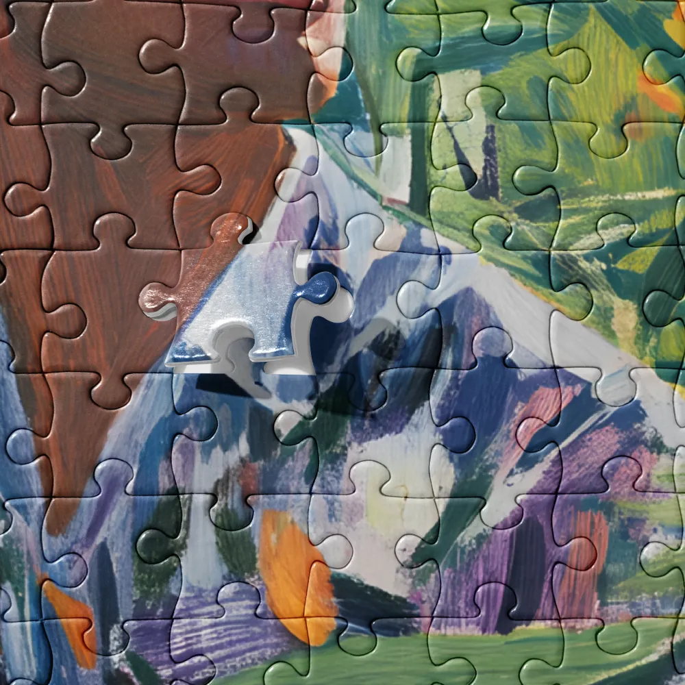 Serene Garden Portrait 
 Jigsaw Puzzle in Tin Box