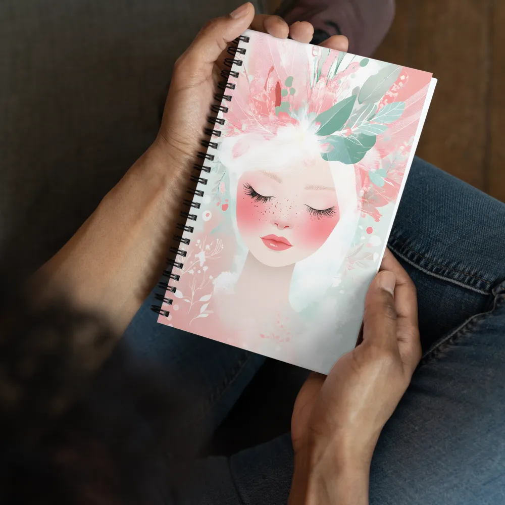 Dreamy Floral Bloom 
 Spiral Notebook | 140 pages