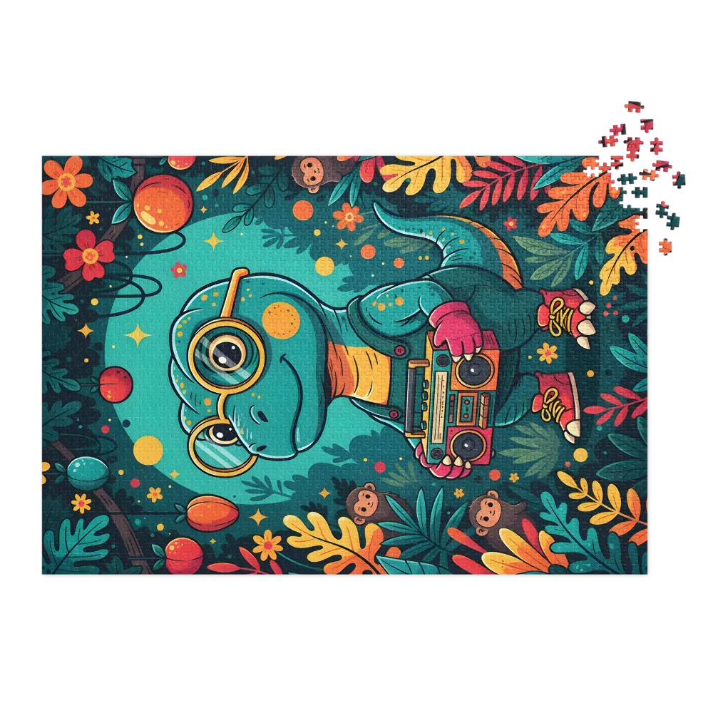 Boombox Dino | Jigsaw Puzzles