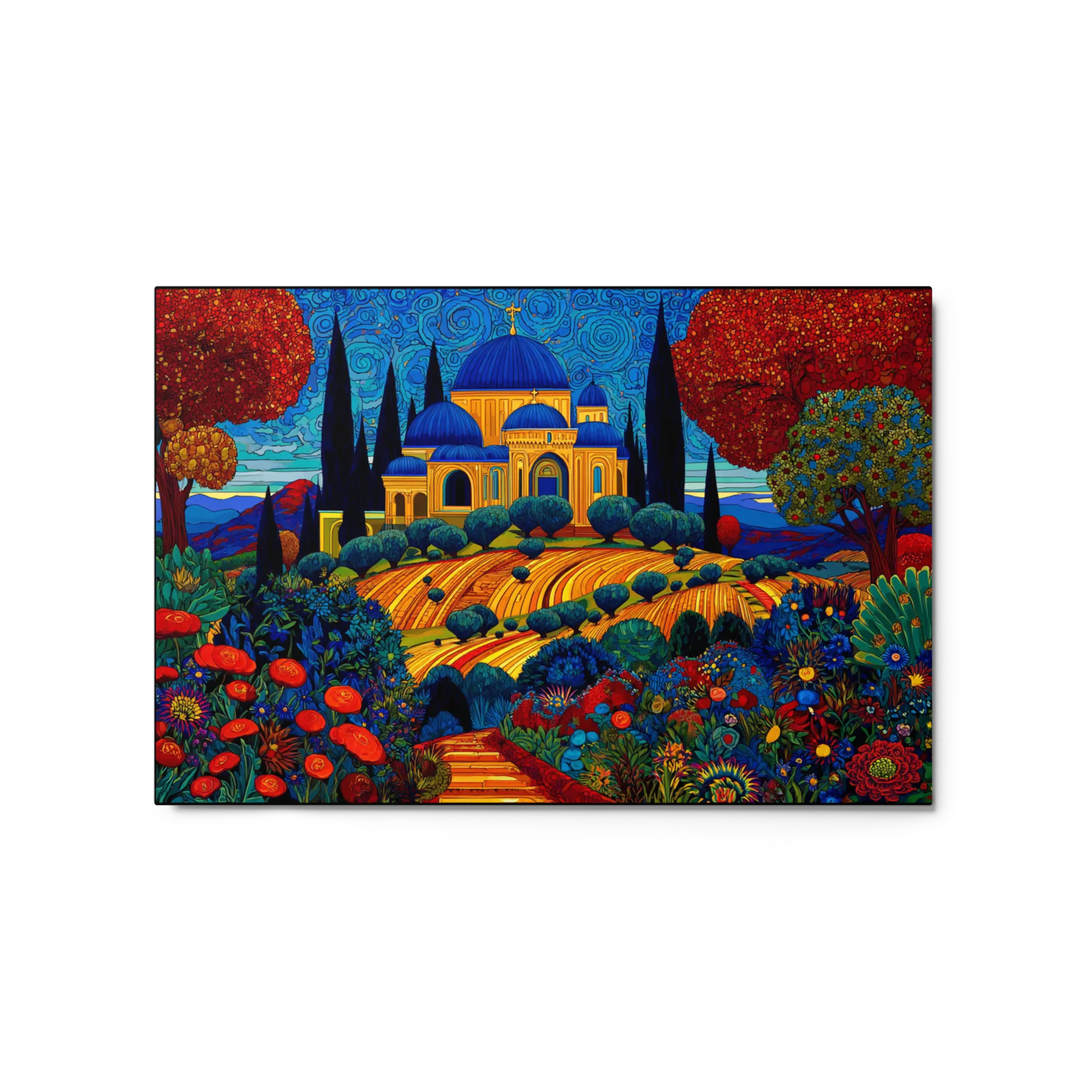 Golden Fields and Blue Domes
