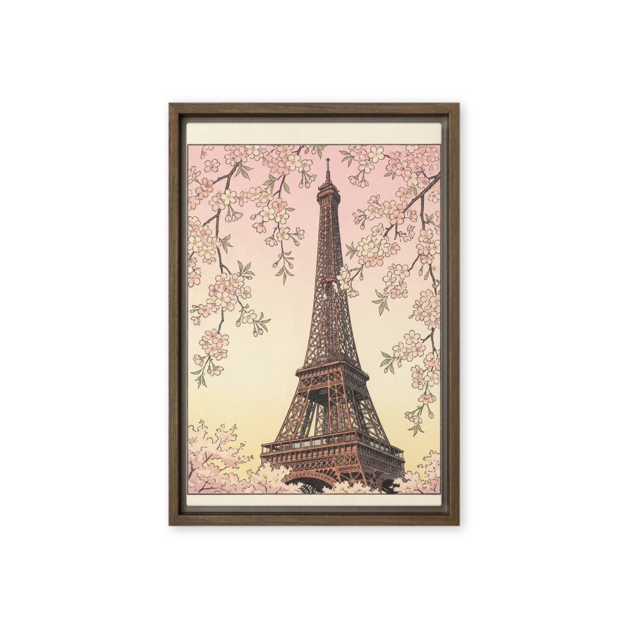 Springtime in Paris Ukiyo-e