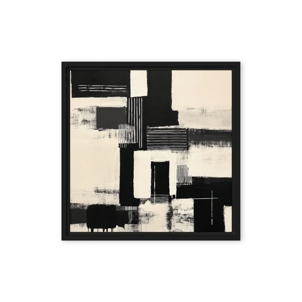 Monochrome Abstraction 
 Canvas | 8″x 8″