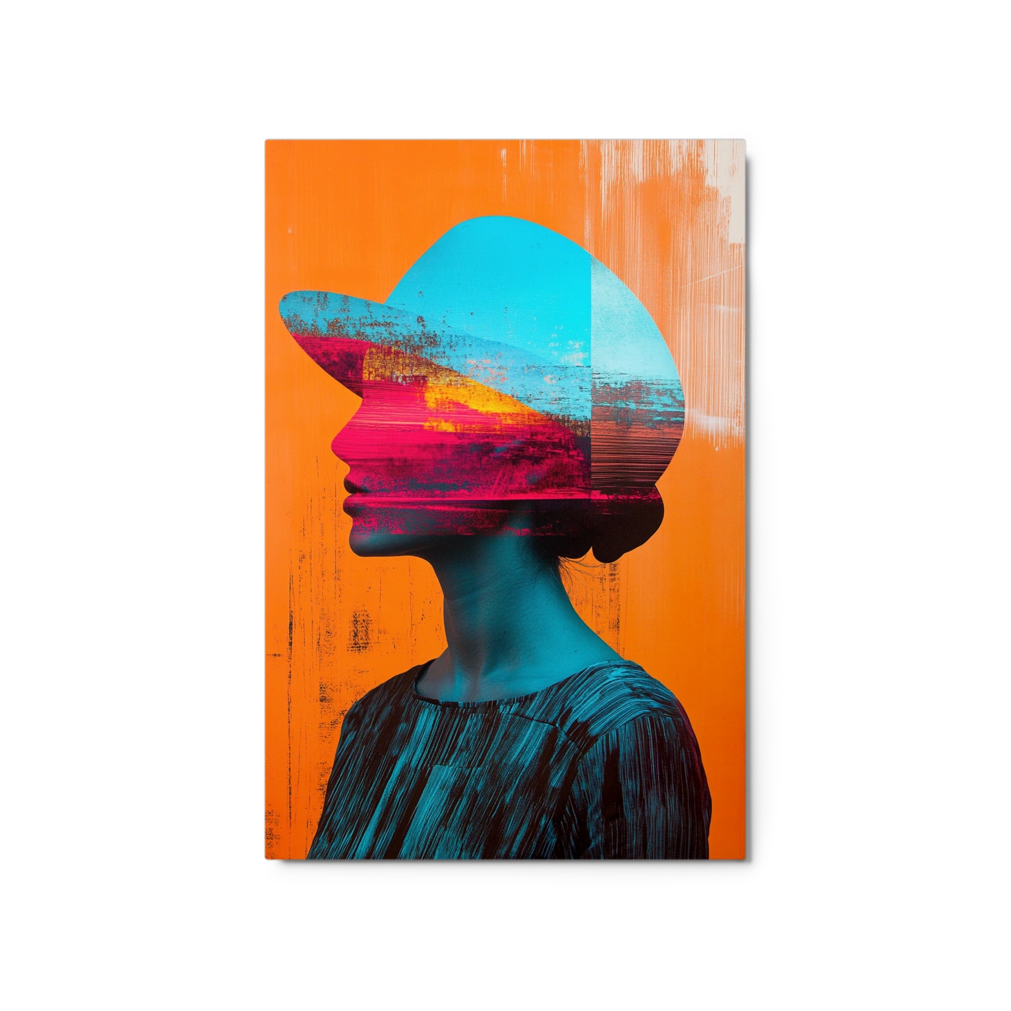 Surreal Portrait with Landscape Overlay