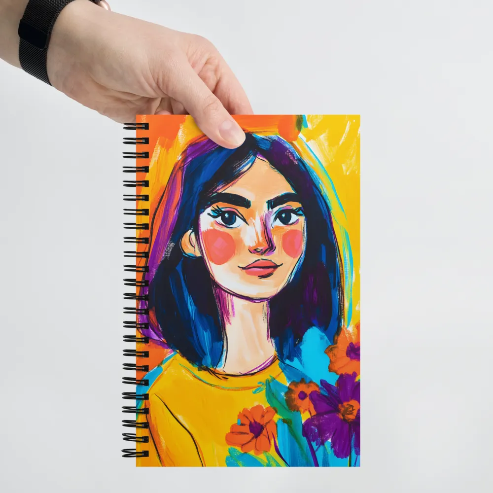 Sunlit Portrait with Blooms