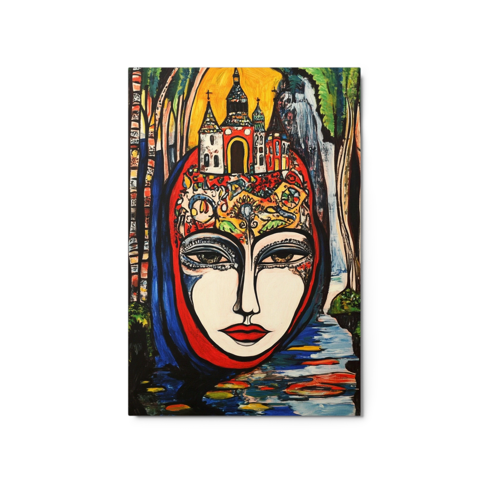 Expressionist Woman with a Castle