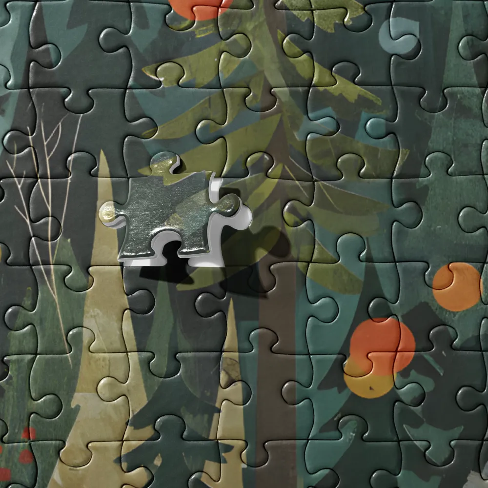 Moonlit Forest Dream 
 Jigsaw Puzzle in Tin Box