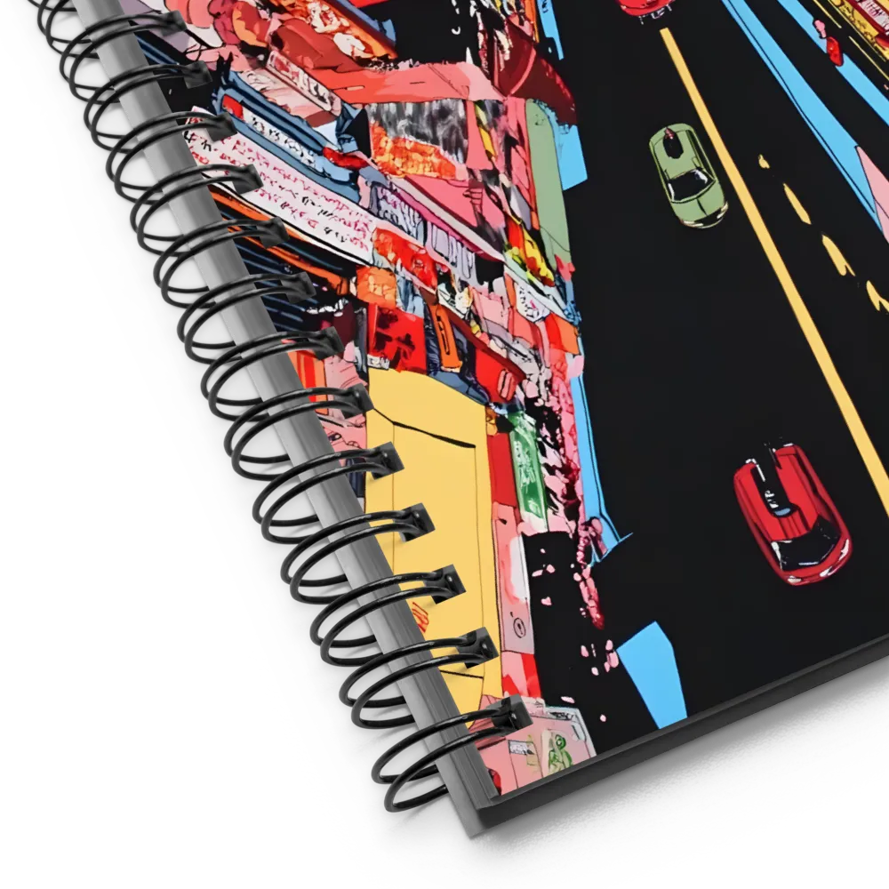 Dynamic Futuristic Cityscape 
 Spiral Notebook | 140 pages