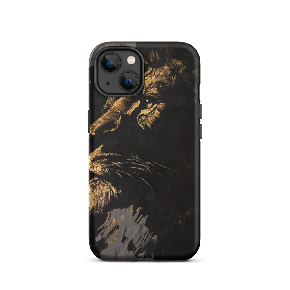Golden Lion in Shadow | Phone Case