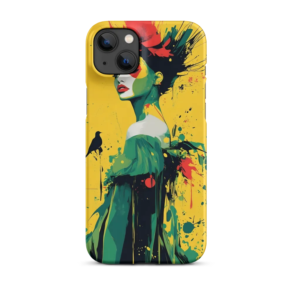 Vibrant Abstract Woman Portrait | Phone Case