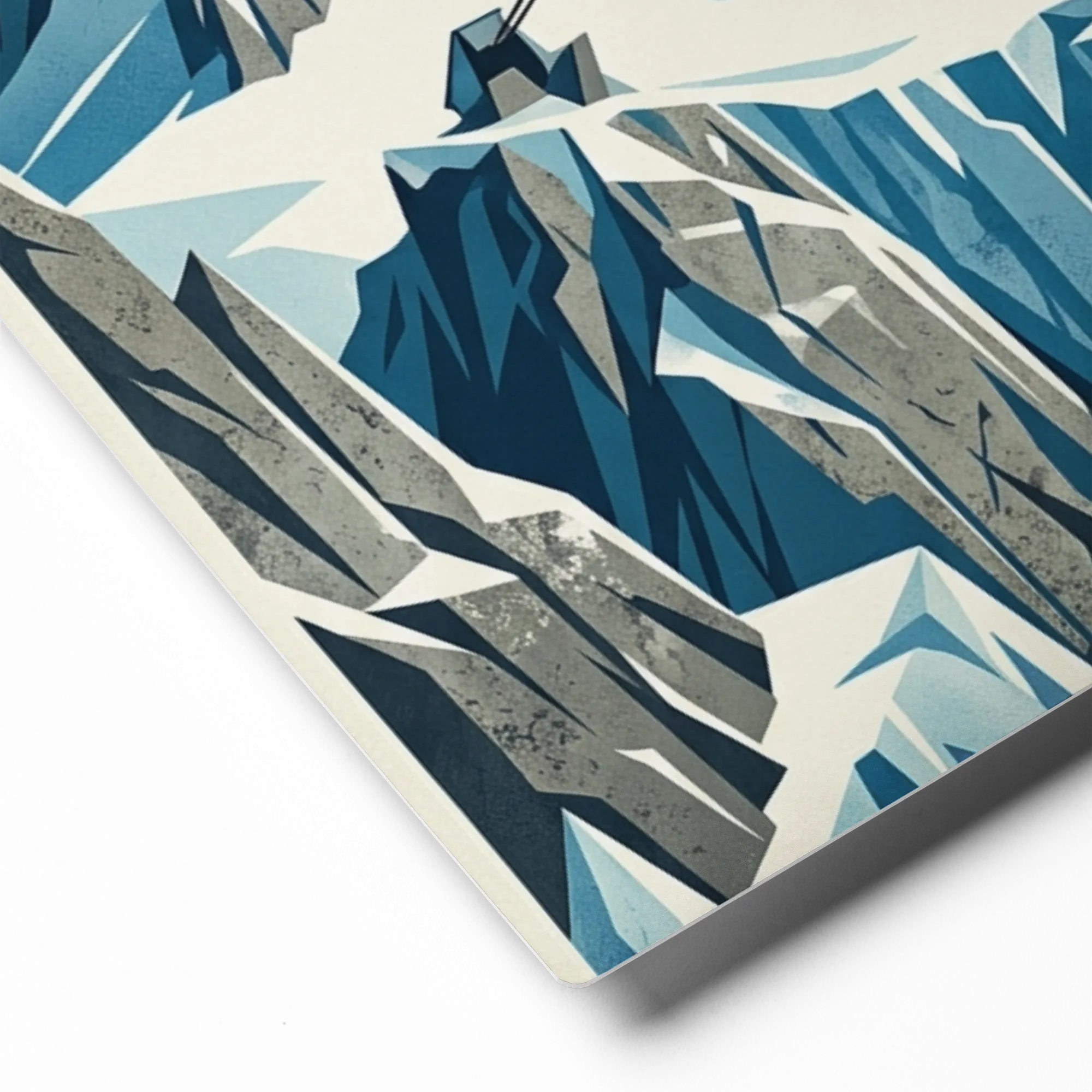 Peak Ascent 
 Poster with White Frame | 12″x 16″