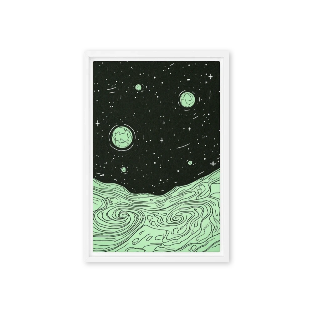 Surreal Cosmic Landscape Illustration