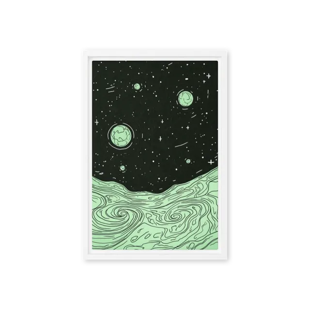 Mint Moonscape | Art Print