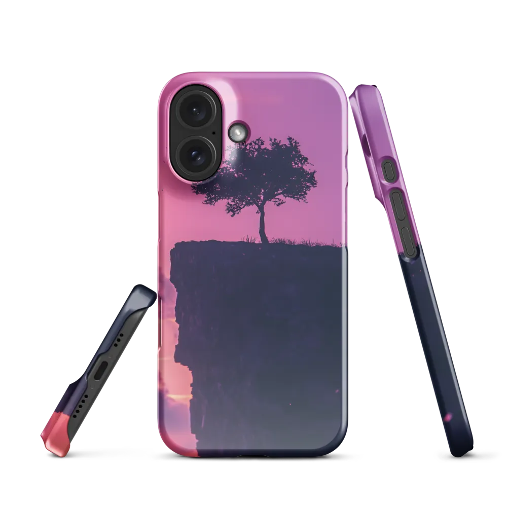Lone Tree on Purple Cliff 
 iPhone 15 | Tough Case